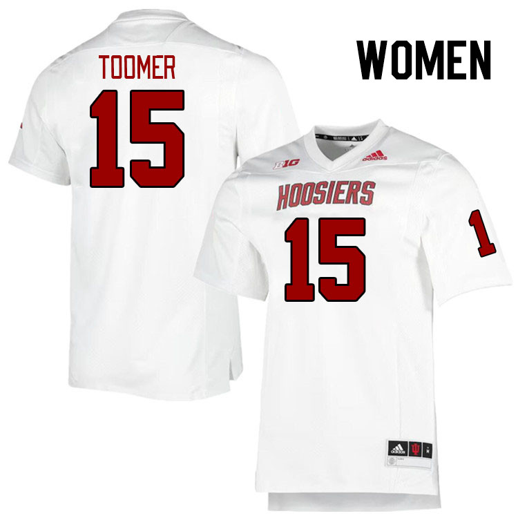 Women #15 Nic Toomer Indiana Hoosiers College Football Jerseys Stitched Sale-Retro